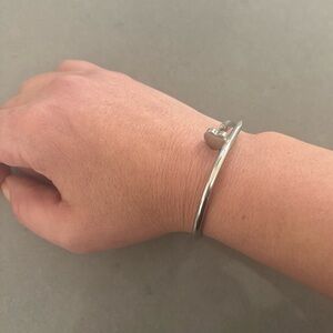 Heart and nail bracelet